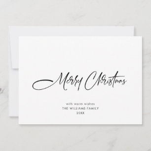Cartes Pour Fêtes Annuelles Élégant minimaliste moderne Noël Salutation
