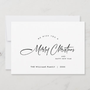 Cartes Pour Fêtes Annuelles Élégant minimaliste moderne Noël Salutation