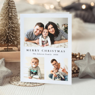 Cartes Pour Fêtes Annuelles Élégant minimaliste Noël 4 photo