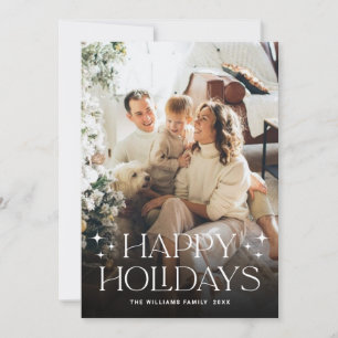 Cartes Pour Fêtes Annuelles Élégant minimaliste Noël Salutation 2 Photo
