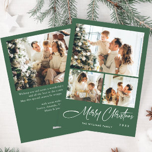 Cartes Pour Fêtes Annuelles Elégant minimaliste Noël Salutation 4 Photo