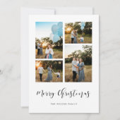 Cartes Pour Fêtes Annuelles Elegant Moder Joyeux Noël 5 Photo (Devant)