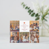 Cartes Pour Fêtes Annuelles Elegant Modern Happy Thanksgiving Autumn 5 Photo (Debout devant)