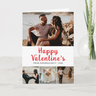 Cartes Pour Fêtes Annuelles Elegant Modern Happy Valentines Day 4 Photo