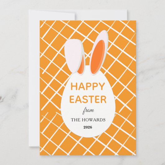Cartes Pour Fêtes Annuelles Elegant Modern Patterns Happy Easter Photo (Devant)