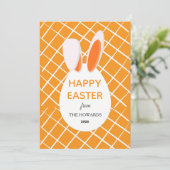 Cartes Pour Fêtes Annuelles Elegant Modern Patterns Happy Easter Photo (Debout devant)