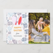 Cartes Pour Fêtes Annuelles Elegant Modern Patterns Happy Easter Photo (Devant)
