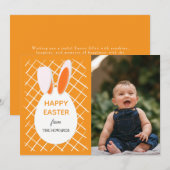 Cartes Pour Fêtes Annuelles Elegant Modern Patterns Happy Easter Photo (Devant / Derrière)