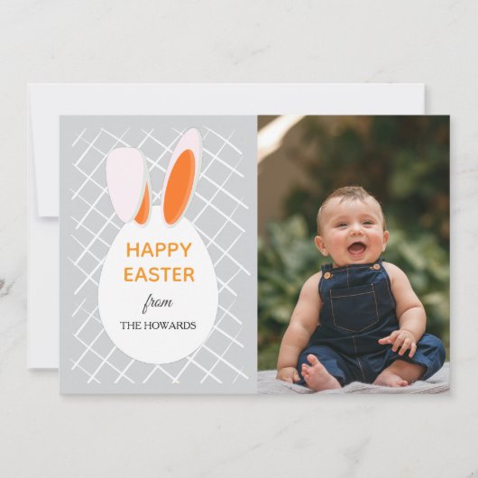 Cartes Pour Fêtes Annuelles Elegant Modern Patterns Happy Easter Photo (Devant)