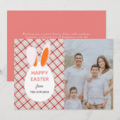 Cartes Pour Fêtes Annuelles Elegant Modern Patterns Happy Easter Photo (Devant / Derrière)