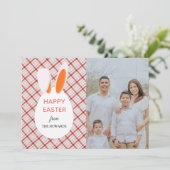 Cartes Pour Fêtes Annuelles Elegant Modern Patterns Happy Easter Photo (Debout devant)