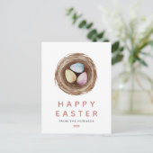 Cartes Pour Fêtes Annuelles Elegant Modern Simple Easter Eggs | Happy Easter (Debout devant)