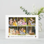 Cartes Pour Fêtes Annuelles Elegant Modern Simple Eggs Happy Easter Photo (Debout devant)