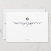 Cartes Pour Fêtes Annuelles Elegant Modern Simple Eggs Happy Easter Photo (Dos)