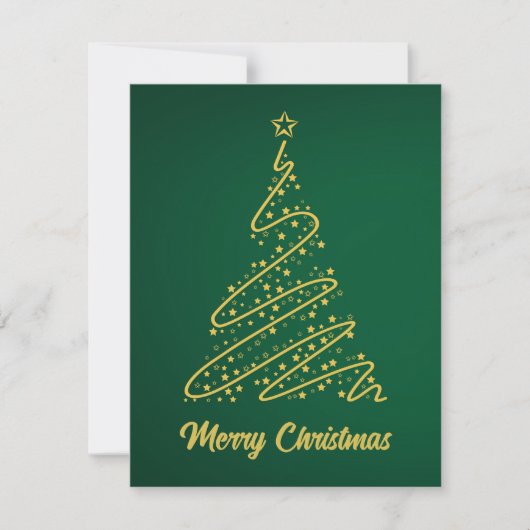 Cartes Pour Fêtes Annuelles Elegant Modern Simple Minimalist Christmas Tree (Devant)