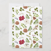 Cartes Pour Fêtes Annuelles Elegant moderne 1 photo Noël Script (Dos)