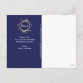 Cartes Pour Fêtes Annuelles Elégant moderne Gold Star Peace (Dos)
