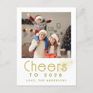 Cartes Pour Fêtes Annuelles Élégant moderne Joyeux Nouvel An 2026 Photo de fam