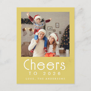 Cartes Pour Fêtes Annuelles Élégant moderne Joyeux Nouvel An 2026 Photo de fam