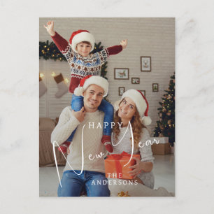 Cartes Pour Fêtes Annuelles Élégant moderne Joyeux Nouvel An 2026 Photo de fam