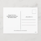 Cartes Pour Fêtes Annuelles Élégant moderne Joyeux Nouvel An 3 photos multiple (Dos)