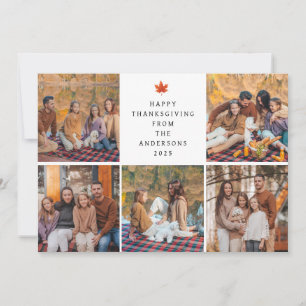 Cartes Pour Fêtes Annuelles Élégant Moderne Joyeux Thanksgiving Automne 5 Phot