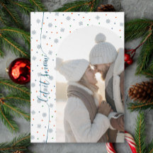 Élégant moderne Laissez-le neiger photo