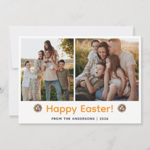 Cartes Pour Fêtes Annuelles Elegant Moderne Minimaliste Joyeuses Pâques 2 Phot
