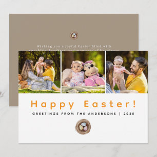 Cartes Pour Fêtes Annuelles Elegant Moderne Minimaliste Joyeuses Pâques 3 Phot