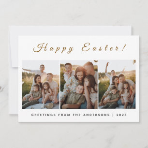 Cartes Pour Fêtes Annuelles Elegant Moderne Minimaliste Joyeuses Pâques 3 Phot
