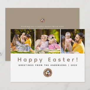 Cartes Pour Fêtes Annuelles Élégant Moderne Minimaliste Joyeuses Pâques 3 Phot