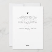 Cartes Pour Fêtes Annuelles Elégant Moderne Multiphoto Collage bébé Merci (Dos)