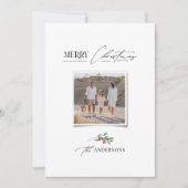 Cartes Pour Fêtes Annuelles Elégant moderne traditionnel arc rouge multi photo (Devant)