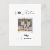 Cartes Pour Fêtes Annuelles Elégant moderne traditionnel arc rouge multi photo (Devant)