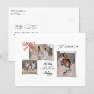 Cartes Pour Fêtes Annuelles Élégant moderne traditionnel rouge noeud papillon 