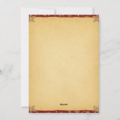 Cartes Pour Fêtes Annuelles Élégant motif à carreaux rouge vert or festif (Dos)