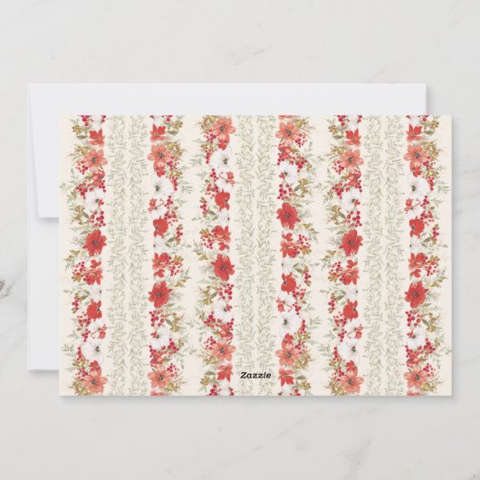 Cartes Pour Fêtes Annuelles élégant Noël abondance script photo heureux (Dos)