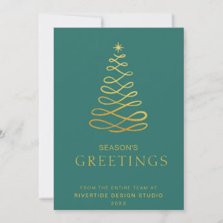Cartes Pour Fêtes Annuelles Élégant Noël Arbre d'affaires Logo d'entreprise