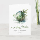 Cartes Pour Fêtes Annuelles Élégant Noël d'entreprise (Devant)