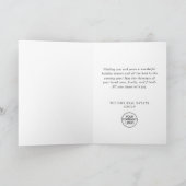 Cartes Pour Fêtes Annuelles Élégant Noël d'entreprise (Intérieur)