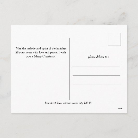 Cartes Pour Fêtes Annuelles Élégant Noël Floral Family Photo Collage (Dos)