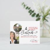 Cartes Pour Fêtes Annuelles Élégant Noël immobilier Salutation (Debout devant)