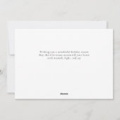 Cartes Pour Fêtes Annuelles Élégant Noël minimal | Portrait de famille moderne (Dos)