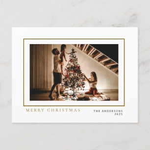 Cartes Pour Fêtes Annuelles Élégant Noël minimal Portrait de famille moderne