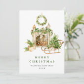 Cartes Pour Fêtes Annuelles Élégant Noël Ornament Accueil d'entreprise (Debout devant)