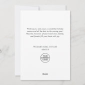 Cartes Pour Fêtes Annuelles Élégant Noël Ornament Accueil d'entreprise (Dos)