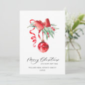 Cartes Pour Fêtes Annuelles Élégant Noël Ornament Accueil d'entreprise (Debout devant)