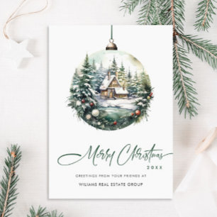 Cartes Pour Fêtes Annuelles Élégant Noël Ornament Accueil d'entreprise