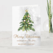 Cartes Pour Fêtes Annuelles Elégant Noël Palm Tree Seashells Bokeh (Devant)