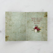 Cartes Pour Fêtes Annuelles Élégant Noël Rose d'antiquité (Intérieur)